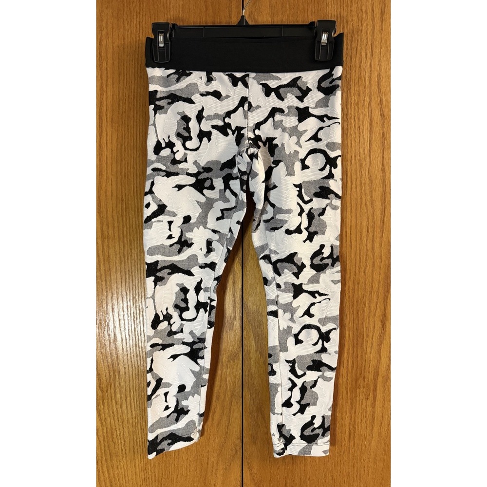 Koral Knockout High-Rise Crop Cropped Leggings Wm Size S‎ White Camo Camouflage